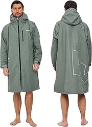 [WAVE] Oversized Waterproof Fleece-Lined Changing Robe | Quick Dry Wetsuit Changing Coat | Unisex