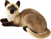 Siamese Cat Stuffed Animal, Shorthair Cat Realistic Plush Cat Stuffed Toys, Gift For Kids 12inches