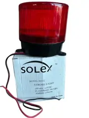 Solex SLC R Amber Strobe Warning Light 90 Min Flash Safety Beacon New