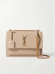 [SAINT LAURENT] SAINT LAURENT - Sunset Medium Leather Shoulder Bag - Beige - One size One size Neutrals