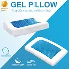 Deluxe Density Memory Foam Pillow with Cooling Gel Top with Cover(Flat&Curved)
