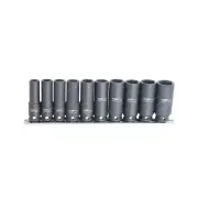 SP Tools 10Pcs 3/8" Drive Deep Impact Socket Rail Set - 6 Point Metric Cr-Mo