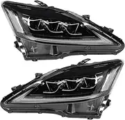 LED Headlights, Compatible with IS250 IS350 ISF 2006-2013 LHD, LED Headlight Unit, LED Headlight Assembly, LED Headlights Assembly Retrof