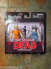Walking Dead Minimates PRISON HERSCHEL & FARMER ZOMBIE Wave 3