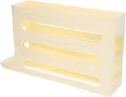 WATIIFUFU 4 Layers Egg Rack for Fridge Door Slide Design Egg Holder Organizer Durable Material Space Saving Storage for Easy Access Kitchen Utensil