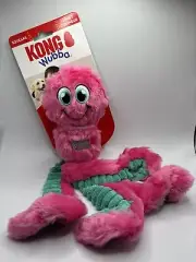 KONG Wubba Octopus (1) LARGE Squeaky Toss Fetch and Tug Dog Toy Assorted Colors