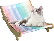 Cat Recliner Chair | Cooling Cat Sofa Bed - Scratch-resistant Elevated Puppy Couch, Multifunctional Wood Kitten Lounger for Pets