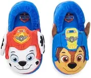 [Nickelodeon] Paw Patrol Chase & Marshall Toddler Boys Slippers, Medium (7/8)