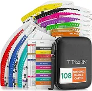 Tribe RN 2019 PocketGuru Set by - 85 Scrub Pocket Sized Nurse Reference Cards - (Bonus Nursing Cheat Sheets) Perfect Nurse or Nursing Student Gifts - Studying and Clinical Rounds