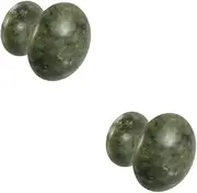 2pcs Jade Facial Massage Tool Mushroom Shape Stone for Face Scraping and Relaxation Portable Hot Stone Massage for Skin Care and