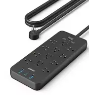 Surge Protector Power Strip (2100J), Anker 12 Outlets 1 USB C and 2 USB Ports
