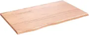 Work Bench Top, Multi-Purpose Table Top, Solid Wood Countertop, Garage Workbench Table Top, Tool Station Organization Table Top, Light Brown 80x50x2 cm Treated Solid Wood Oak