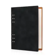 Eoouooip Double-Sided A5 Black Spiral Notebook Thickened Paper,100 Sheets/200Pag