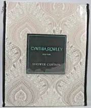 Cynthia Rowley Peacock Damask Ombre Shower Curtain