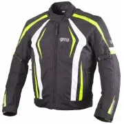 Pace Black White Neon Yellow Textile Jacket