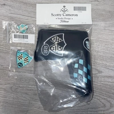 Scotty Cameron 22 Racing Team Putter Cover Blade CC2022 With Pin & Sticker bdb