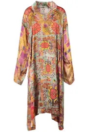 [BOKJA] IZMIR SILK SATIN FARIDA DRESS M/L MULTICOLOR