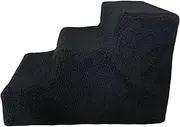 Qianly Portable Dog Steps with Washable Cover - Convenient Bed Access for Small Pets