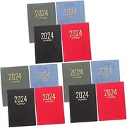 jojofuny 3sets Schedule Planner Notepads Stylish Pocket Journals for Students Daily Writing and Note Taking Lightweight Soft Cover Rounded Corners Safe Material for School and Travel 4pcs*3
