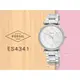 FOSSIL 手錶專賣店 國隆 ES4341 晶鑽羅馬指針女錶 不鏽鋼錶帶 銀色錶面 生活防水
