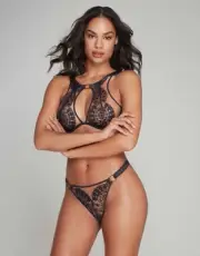 Agent Provocateur Violetta Navy Set AP4 Large NWT