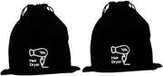 [FOYTOKI] Travel Hair Dryer Organizer Bag Drawstring Small Toiletries Bag for Women Men