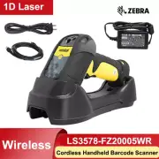 Symbol LS3578-FZ Wireless Handheld 1D Barcode Scanner USB Kit with Cradle+PSU