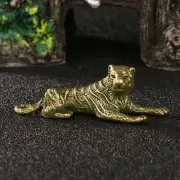 Solid Brass Manchurian Tiger Figurine Statue Home Ornament Figurines