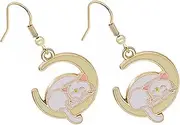 [TOVINANNA] 1 Pair Fashion Cartoon Drop Earrings Moon Earrings for Women Lightweight Dangle Easy Slide Design