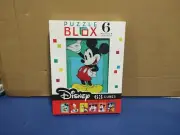 Puzzle Blox- Six Sided Disney 63 Cubes 5.125" x 6.675" NIB, 6 Pizzles