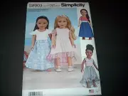 Simplicity Pattern 8903 Four Adorable Outfits for 18" Dolls American Girl Uncut