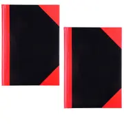 Cumberland Notebook A4 Black & Red - 200 Leaves