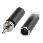 DOSS PD4940 Mini XLR 3.5Mm To 3P Converter Sennheiser To Akg 3.5F To 3M Adapts / Shure Mics To