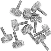 OSALADI 10pcs Vernier Caliper Accessories Thumb Screws for Vernier Calipers Versatile Locking Screws Flat Head Hardware Threaded Bolts Round Head Bolts Silver Metal