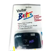 Vintage 1997 Vivitar Brites Point & Shoot 35 mm Camera New in Package