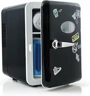 So Chill Black, 4L, Cable, Use Mini Fridge, Gamers, Students, Home/Car Trips/Hangouts + More, USB Powered, Stickers Included, 6 Cans