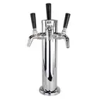 3" Stainless Steel Triple 3 Tap Faucet Draft Beer Font Tower Kegerator