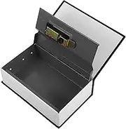 Ciieeo Fake Book Safe Hidden Security Compartment Portable Metal Safe for Valuables Jewelry Cash and Coins Disguise as Dictionary Black