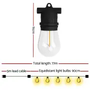 77m Festoon Lights Christmas Fairy String Lights Outdoor Party Garden Decor
