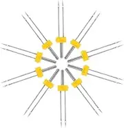 Holibanna 10pcs Sewing Machine Needles Twin Needle for General Quilting Crafts Sturdy Iron Material Multi-Function Household Sewing Accessories Industrial Use Compatible