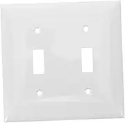 HOMSFOU 1 Set Toggle Switch Panel Light Switch Finger Plate Wall Switch Cover Electrical Cover Plate Covers Surround Wall Plates for Light Switches Toggle Light Switch Wall Plate White
