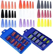 Beavorty 2 Pack Long False Nails Non-damaging Artificial Nails for Nail Artists Diy Enthusiasts