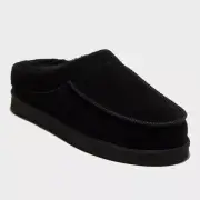 dluxe by dearfoams Men's Lith Moc Toe Clog Slippers - Black 11