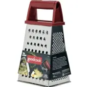 Good Cook Silver/Red Stainless Steel Multi-Functional Cheese Box Grater