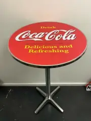 COCA COLA COKE PREMIUM BAR TABLE ADJUSTABLE HEIGHT