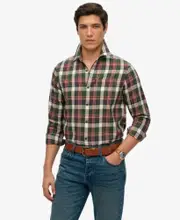 Organic Cotton Vintage Check Shirt | Upstate Check Green