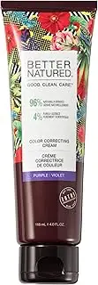Better Natured Purple Color Correcting Hair Cream for Color-Treated Blondes - Anti-Brass | Vegan and Paraben Free, 4 Fl Oz