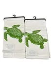 Kay Dee Sea Turtle Krinkle Flour Sack Towel Set of 2, 26" x 26"