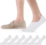 [SOCKSVILLE] Mens Invisible Socks 3/6 Pairs No Show – Breathable, Lightweight, Comfortable Cotton No Show Socks – Black, White, Grey – Casual Wear, Indoor/Outdoor, Everyday, Professional, Trainer Socks Mens 6-11