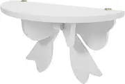 BATHVEVE Floating Wall Shelf Nordic Style Bow Shaped Storage Rack for Bedroom Living Room Easy to Install Decorative Shelf for Boys and Girls Room Flower Pots Charming Organizing